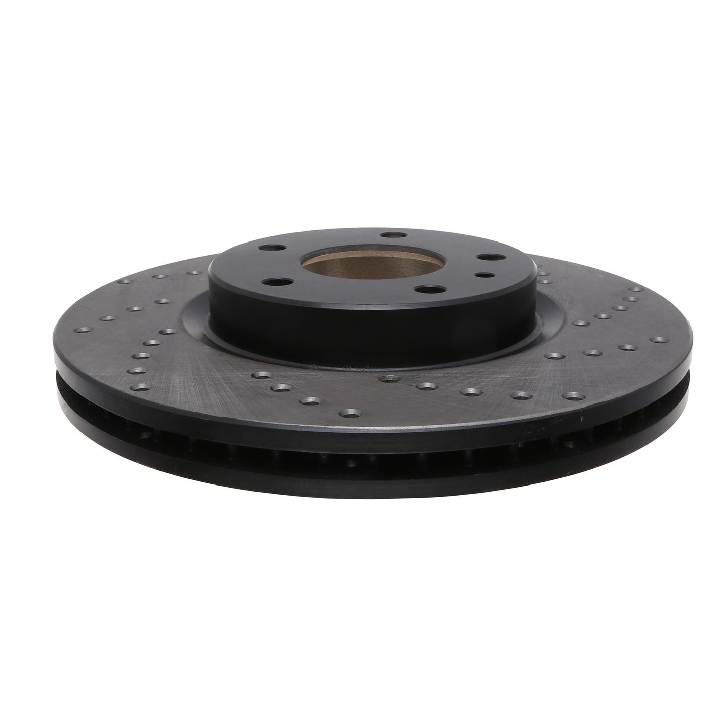 StopTech Sport Cross Drilled Brake Rotor; Front Left