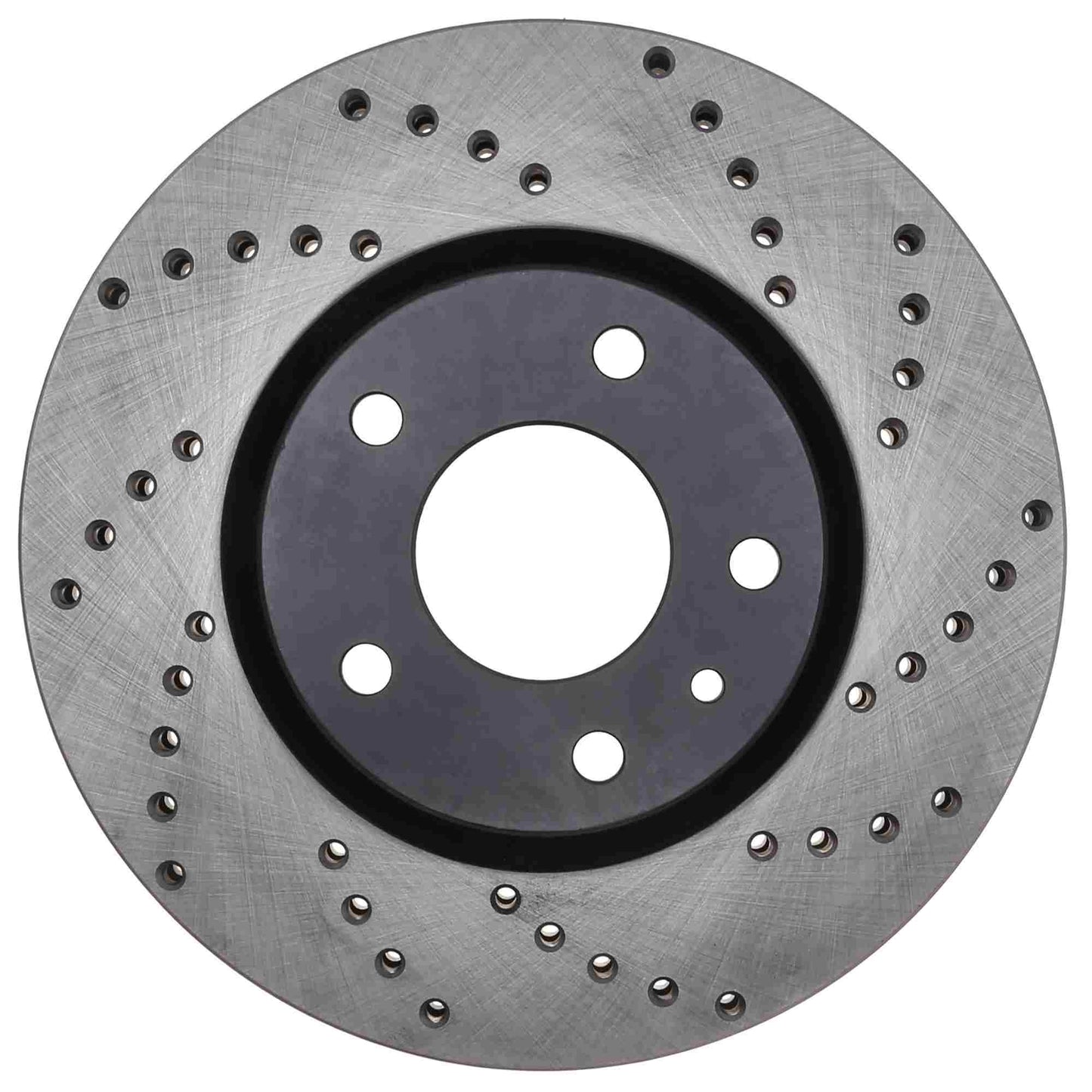 StopTech Sport Cross Drilled Brake Rotor; Front Left