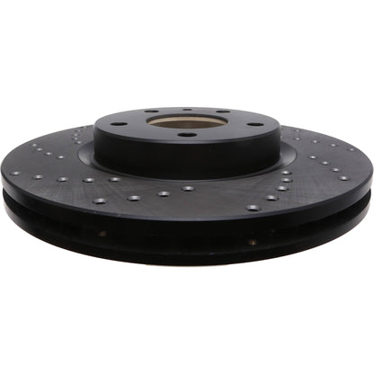 StopTech Sport Cross Drilled Brake Rotor; Front Right