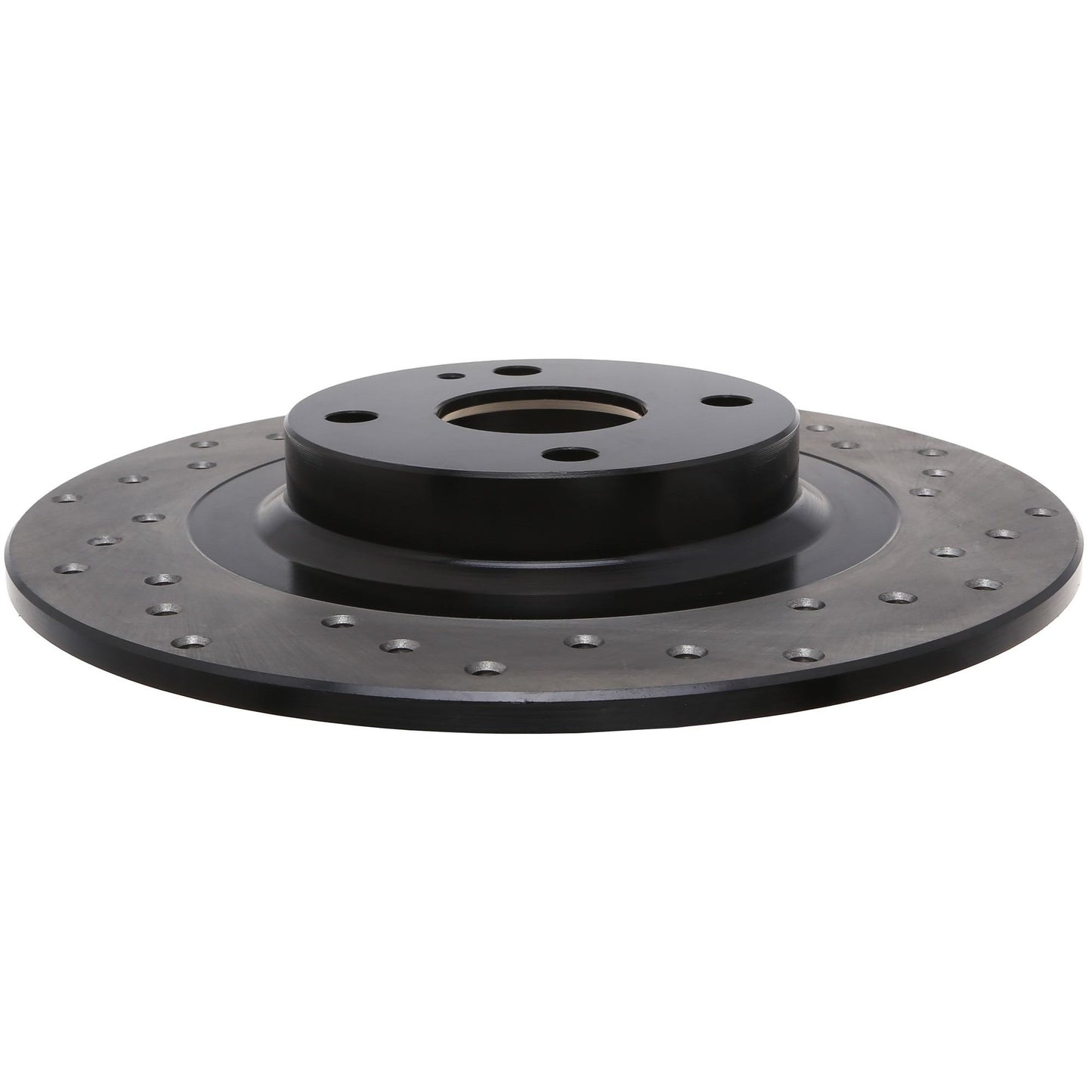 StopTech Sport Cross Drilled Brake Rotor; Rear Left