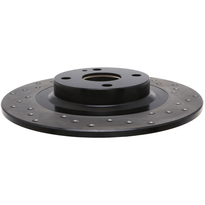 StopTech Sport Cross Drilled Brake Rotor; Rear Left