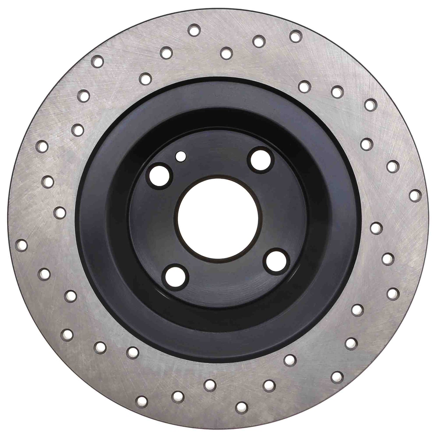 StopTech Sport Cross Drilled Brake Rotor; Rear Left