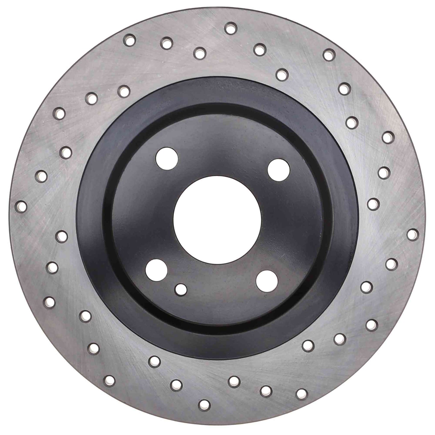 StopTech Sport Cross Drilled Brake Rotor; Rear Left