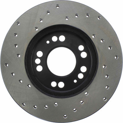 StopTech Sport Cryo Cross Drilled Brake Rotor; Front Left