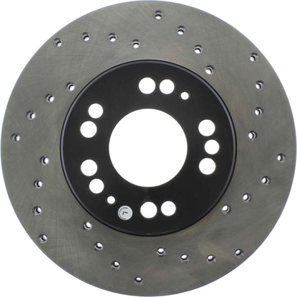 StopTech Sport Cryo Cross Drilled Brake Rotor; Front Left
