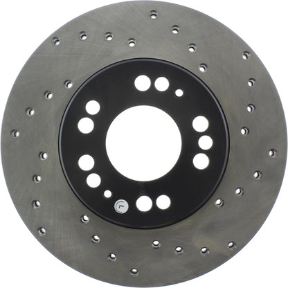 StopTech Sport Cryo Cross Drilled Brake Rotor; Front Left