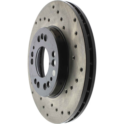 StopTech Sport Cryo Cross Drilled Brake Rotor; Front Left