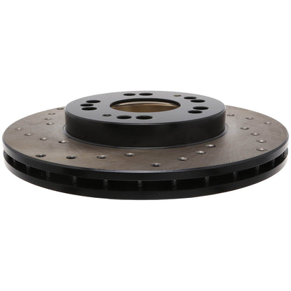 StopTech Sport Cross Drilled Brake Rotor; Front Right
