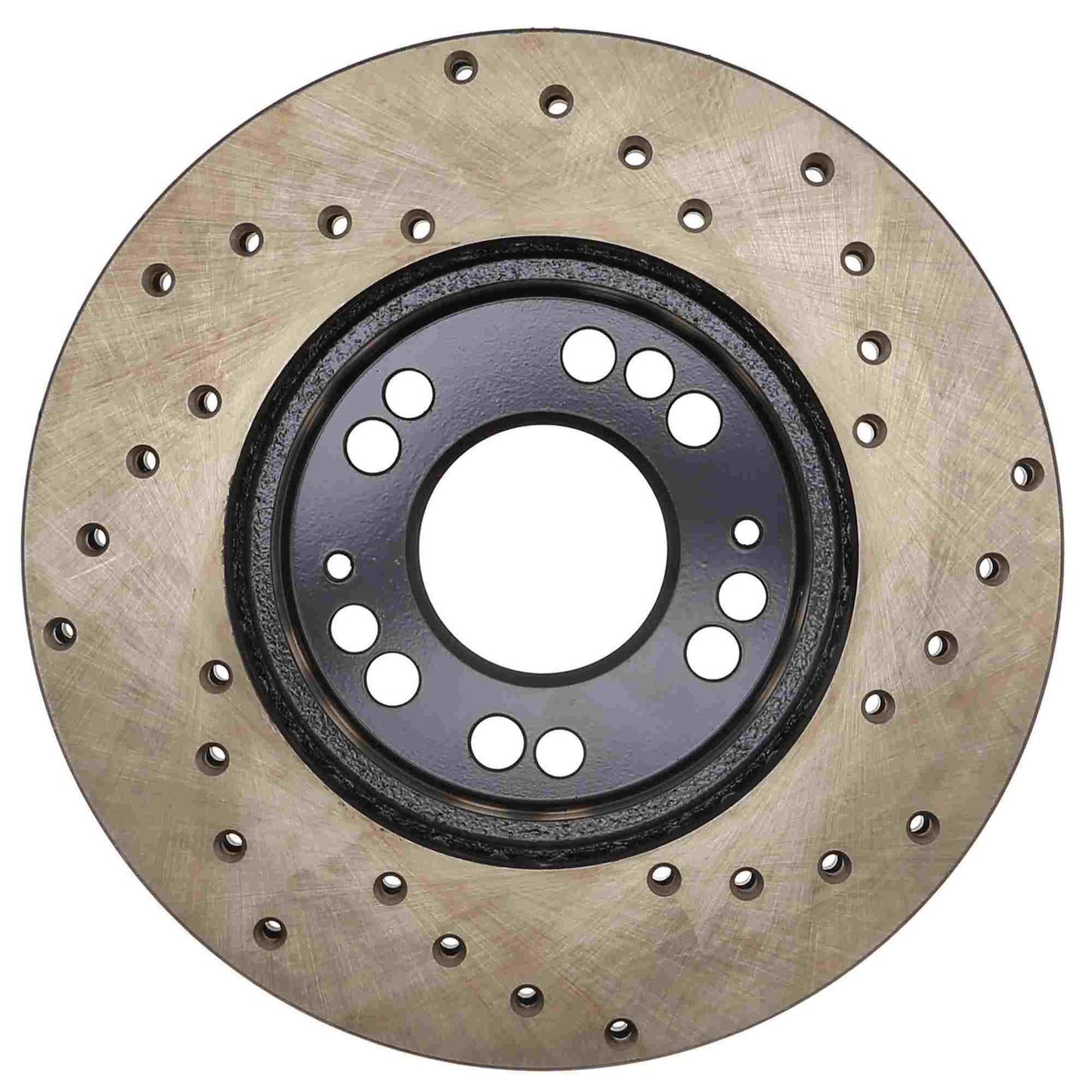 StopTech Sport Cross Drilled Brake Rotor; Front Right