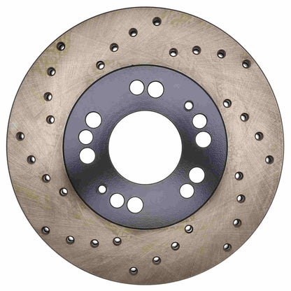StopTech Sport Cross Drilled Brake Rotor; Front Right