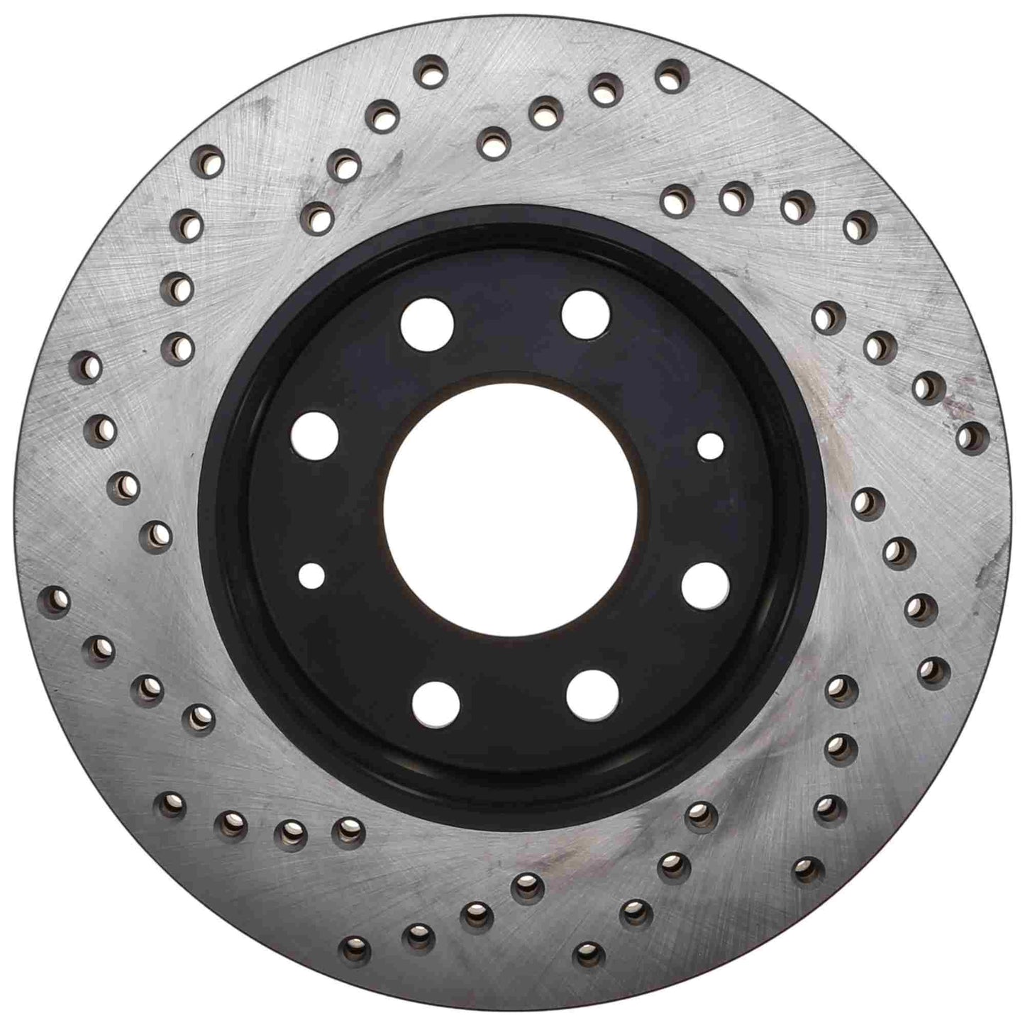 StopTech Sport Cross Drilled Brake Rotor; Front Left