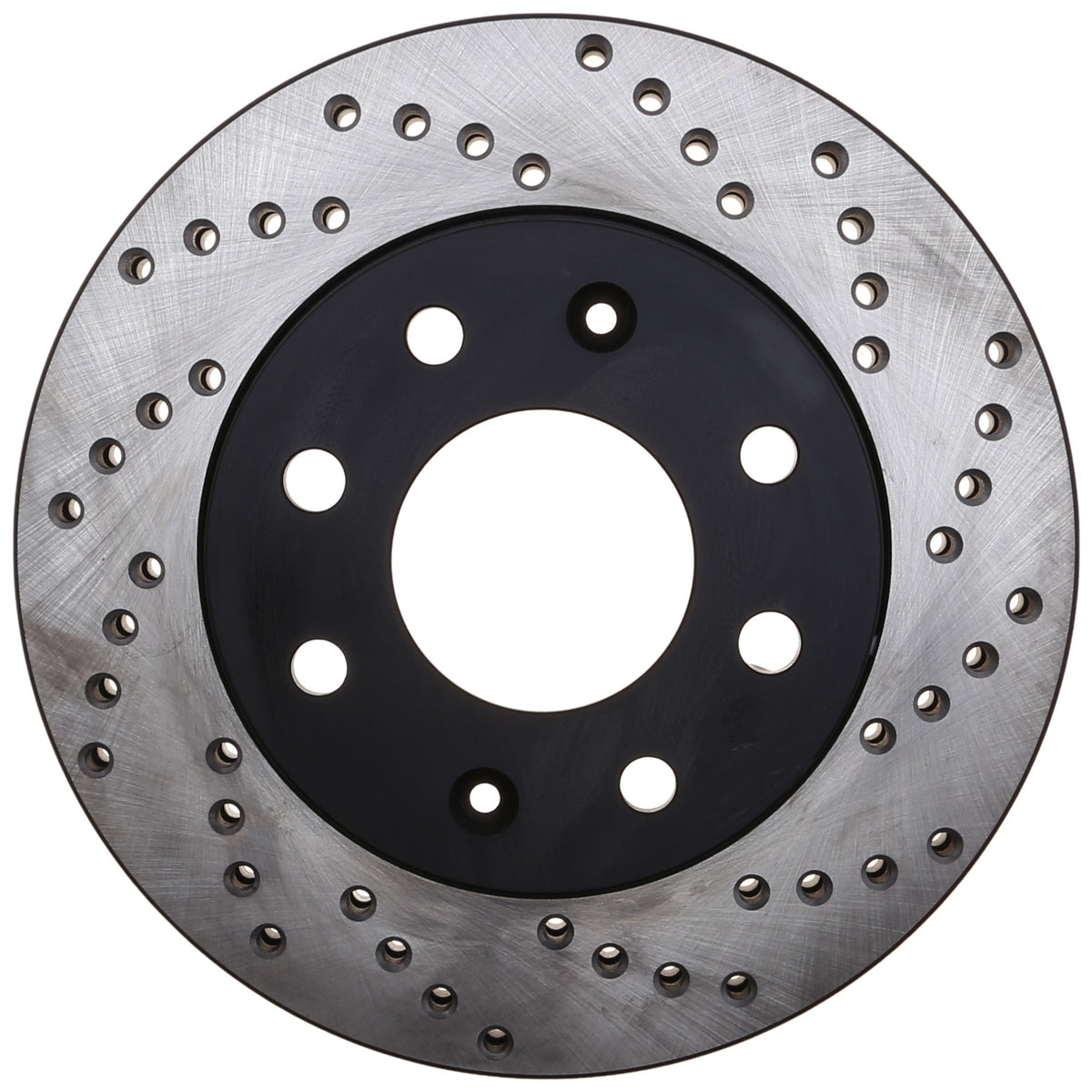 StopTech Sport Cross Drilled Brake Rotor; Front Left