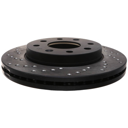 StopTech Sport Cross Drilled Brake Rotor; Front Right