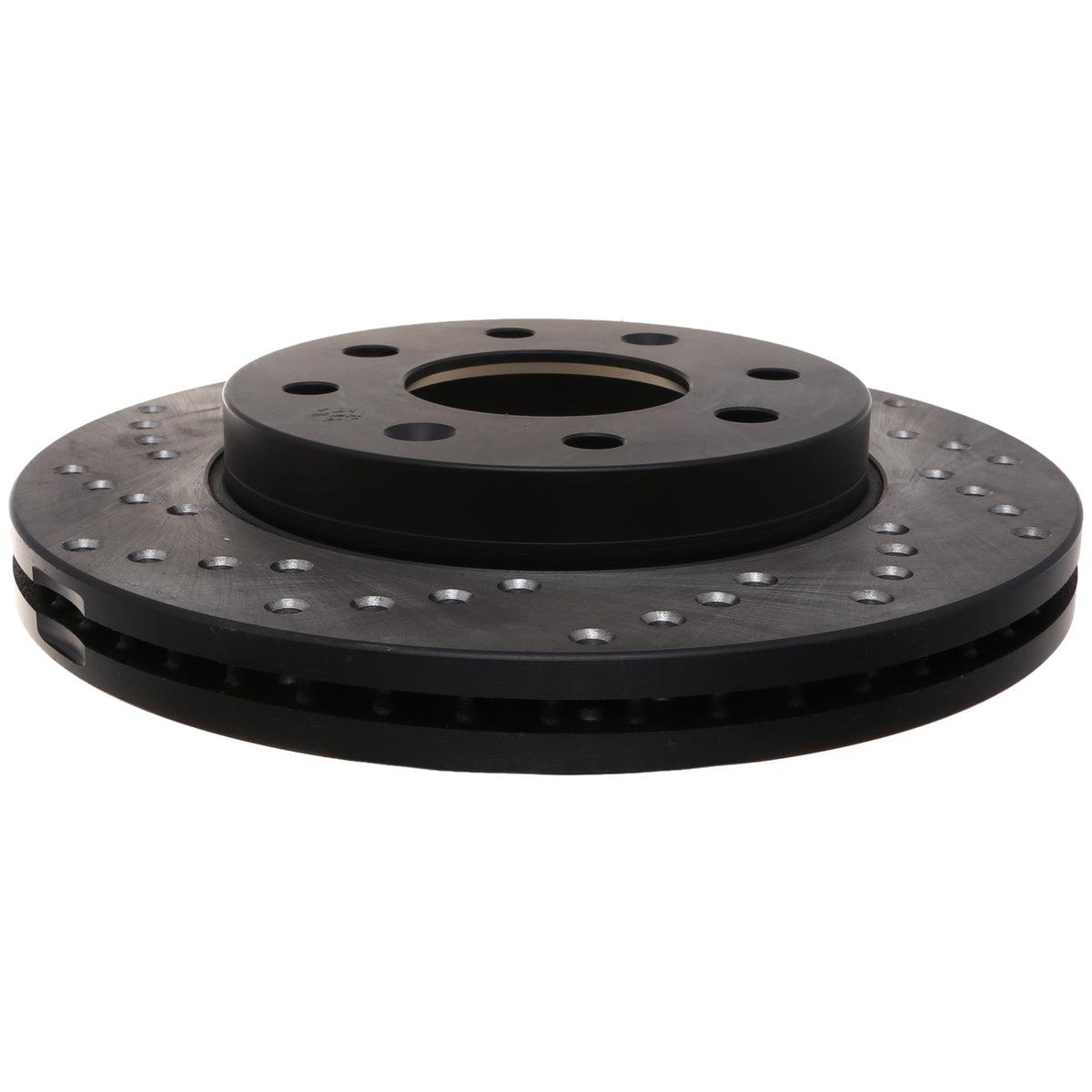 StopTech Sport Cross Drilled Brake Rotor; Front Right