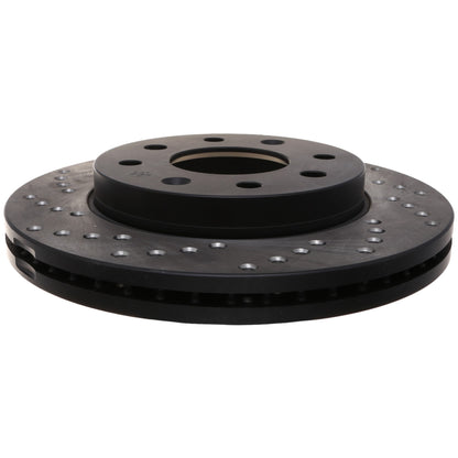 StopTech Sport Cross Drilled Brake Rotor; Front Right