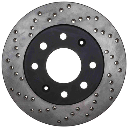 StopTech Sport Cross Drilled Brake Rotor; Front Right