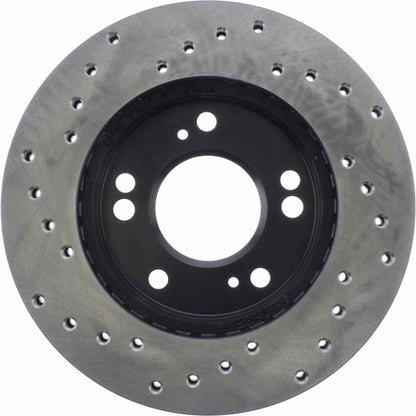 StopTech Sport Cryo Cross Drilled Brake Rotor; Front Left