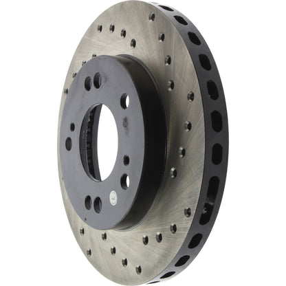 StopTech Sport Cryo Cross Drilled Brake Rotor; Front Left