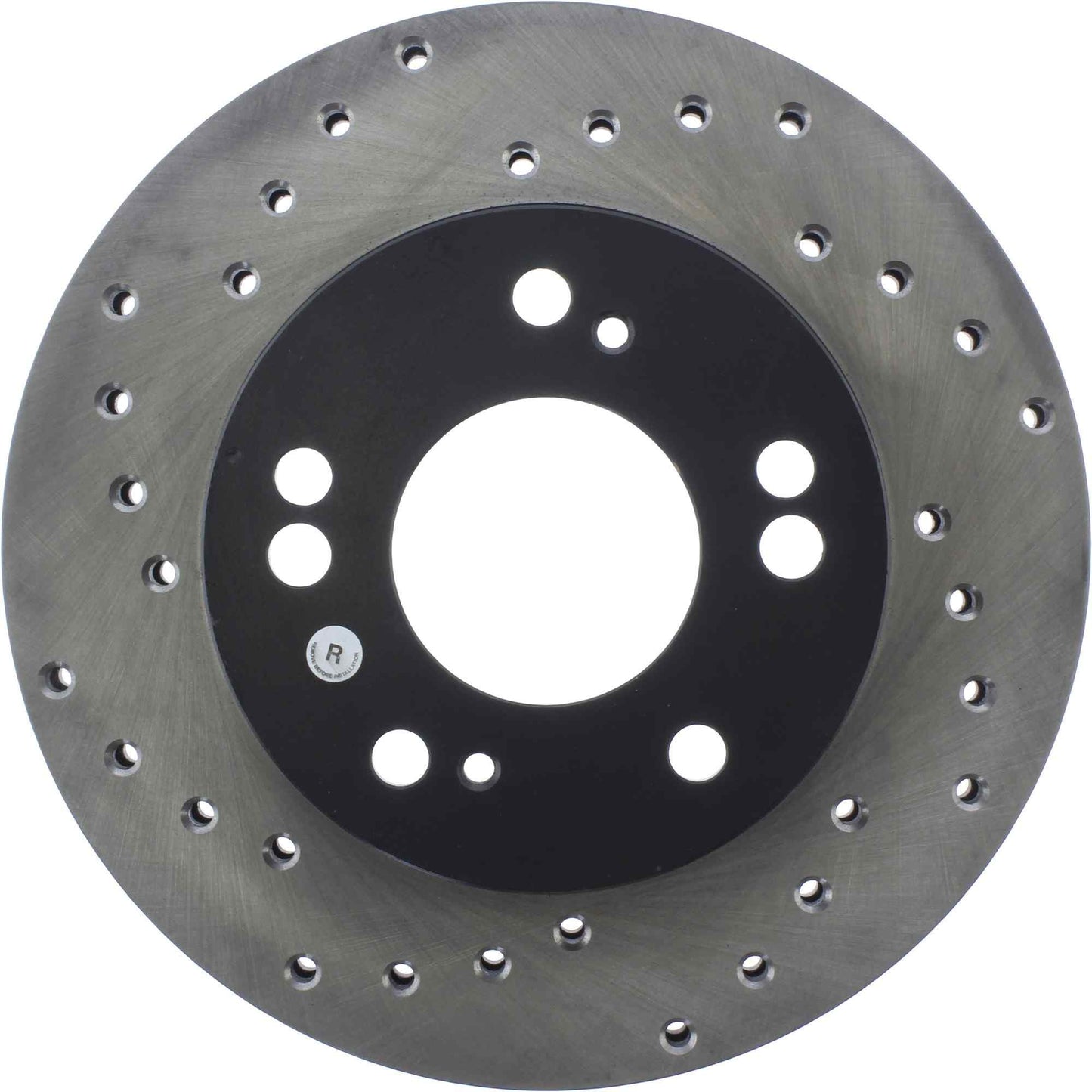 StopTech Sport Cross Drilled Brake Rotor; Front Right