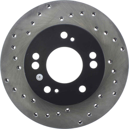 StopTech Sport Cross Drilled Brake Rotor; Front Right