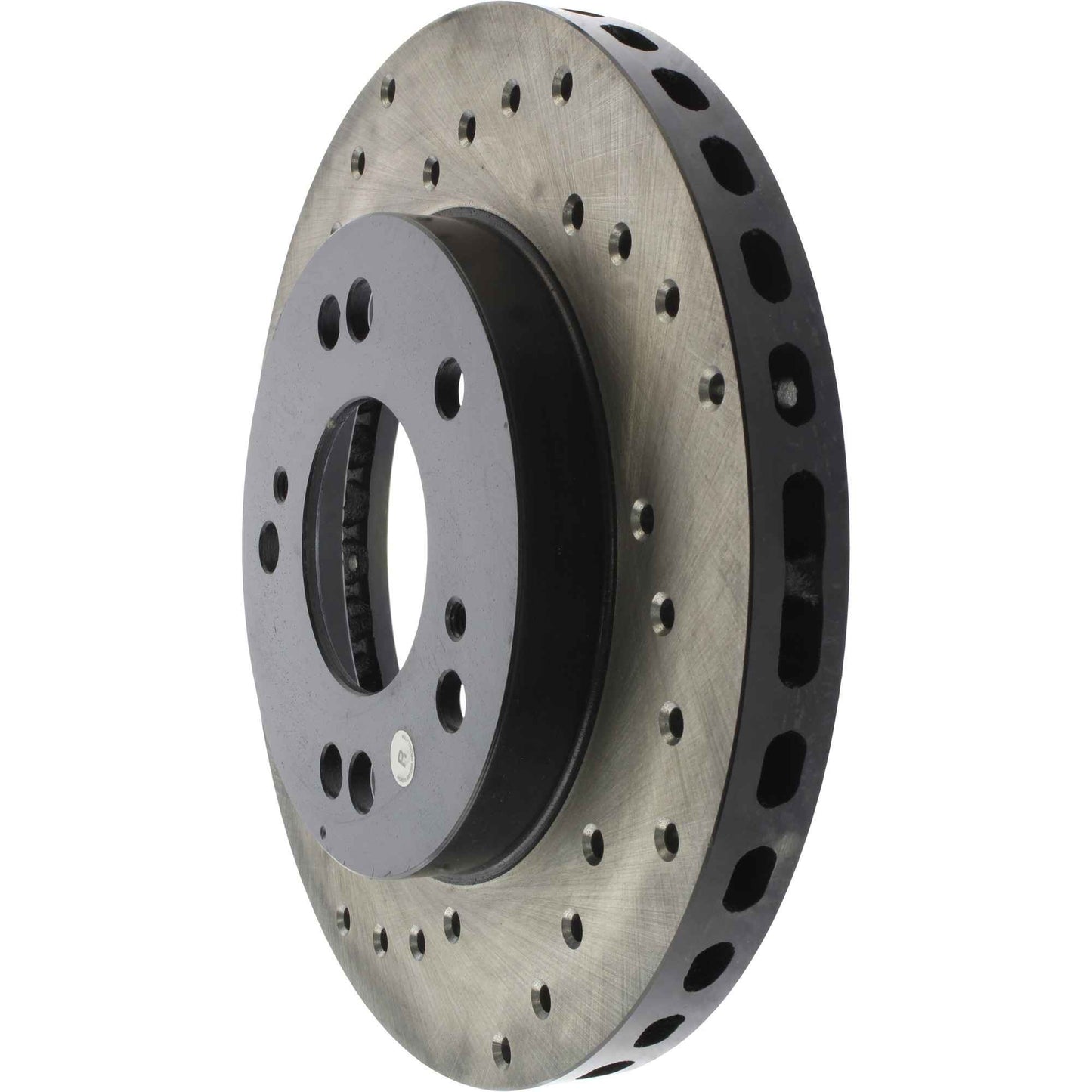 StopTech Sport Cross Drilled Brake Rotor; Front Right