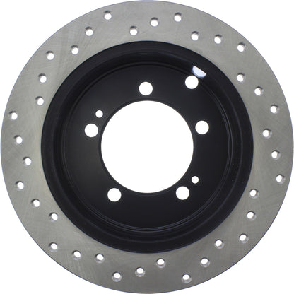 StopTech Sport Cryo Cross Drilled Brake Rotor; Rear Left