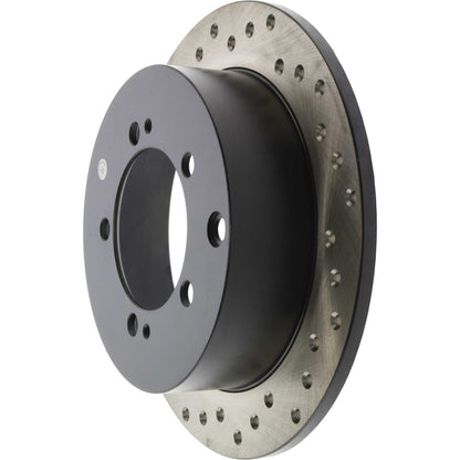 StopTech Sport Cryo Cross Drilled Brake Rotor; Rear Right