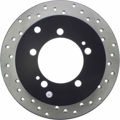 StopTech Sport Cross Drilled Brake Rotor; Rear Left
