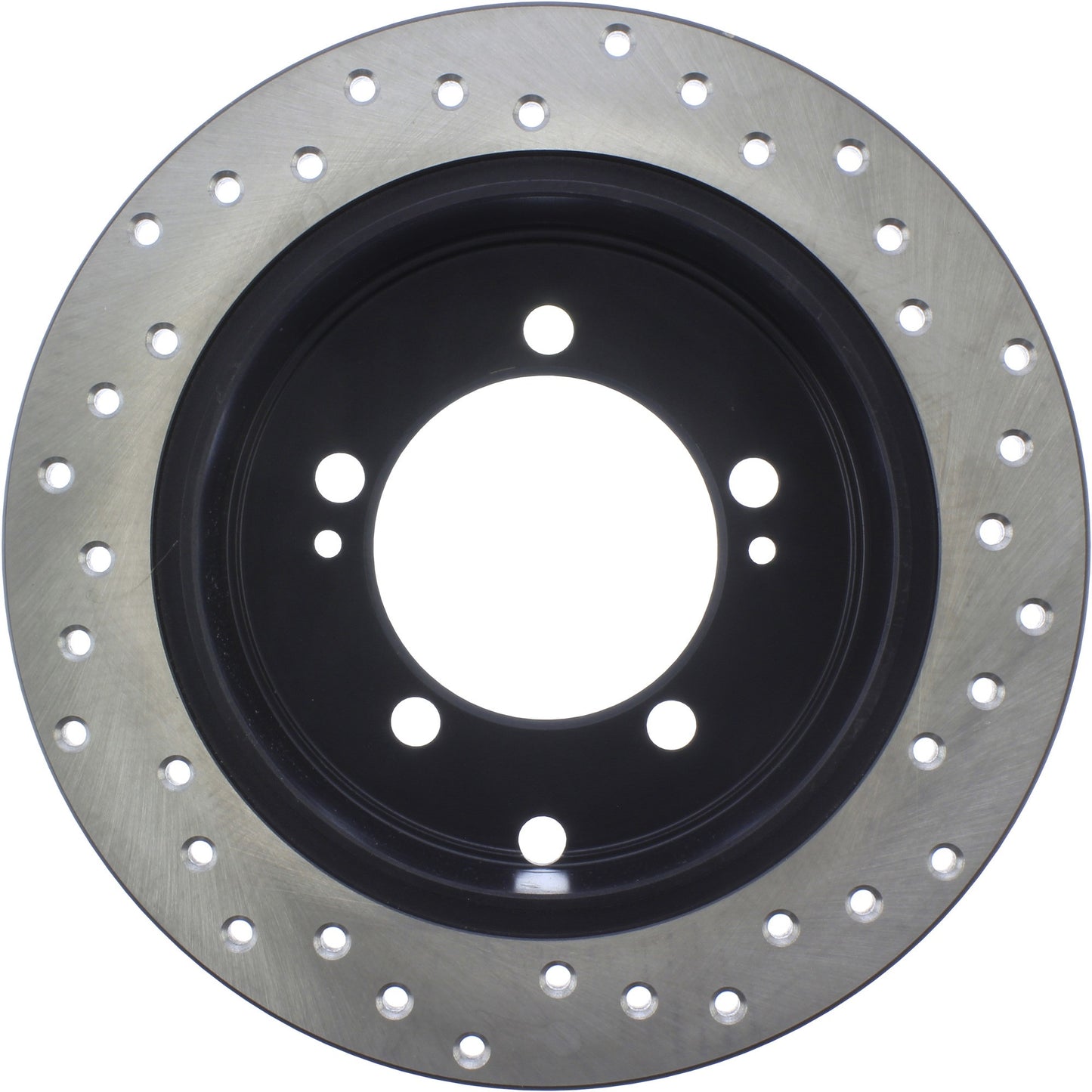 StopTech Sport Cross Drilled Brake Rotor; Rear Right