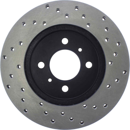 StopTech Sport Cross Drilled Brake Rotor; Front Right