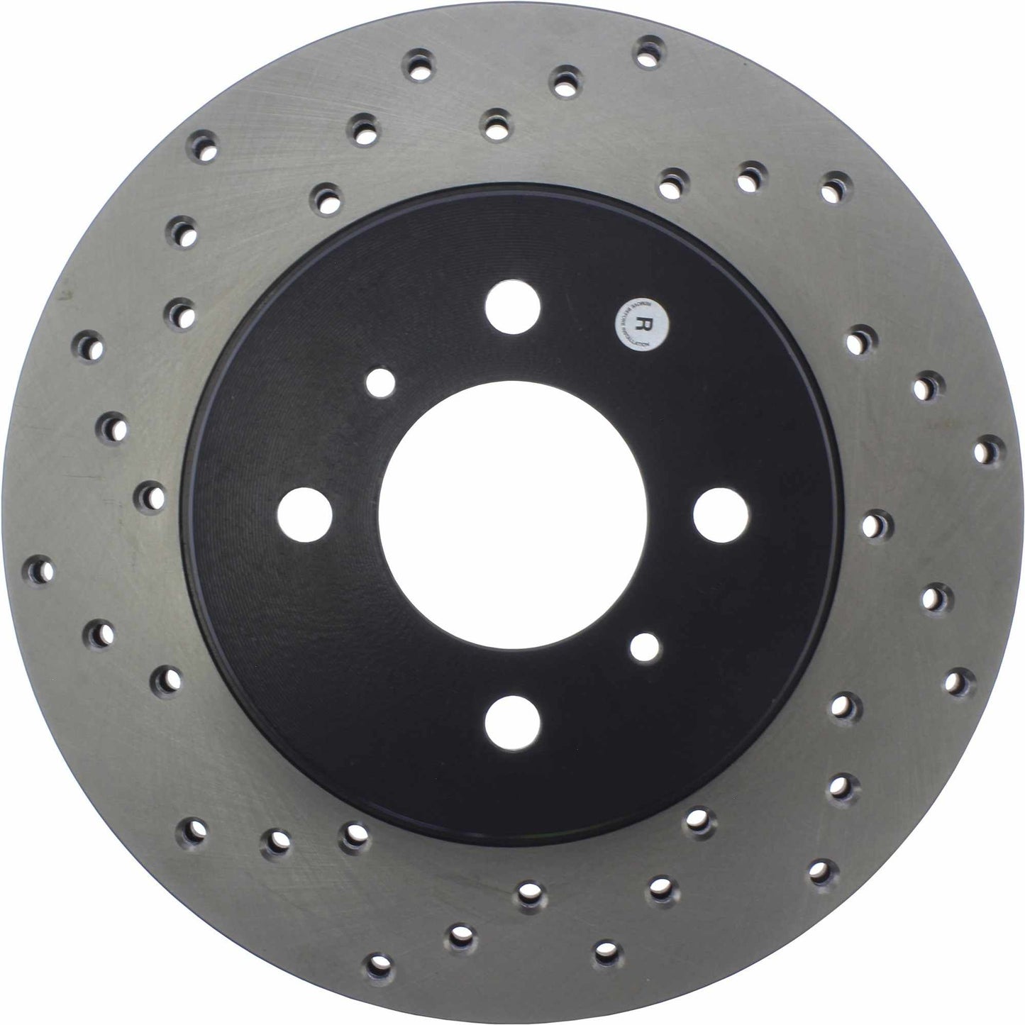 StopTech Sport Cross Drilled Brake Rotor; Front Right