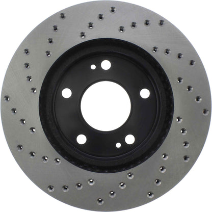 StopTech Sport Cryo Cross Drilled Brake Rotor; Front Left