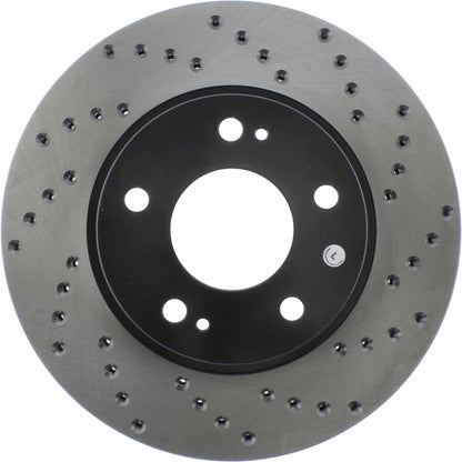 StopTech Sport Cryo Cross Drilled Brake Rotor; Front Left