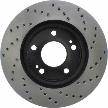StopTech Sport Cryo Cross Drilled Brake Rotor; Front Right