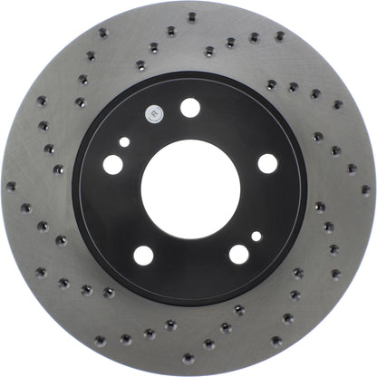 StopTech Sport Cryo Cross Drilled Brake Rotor; Front Right