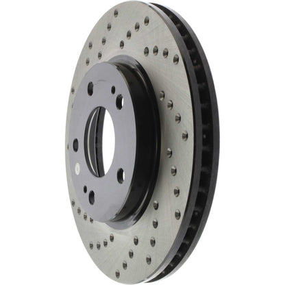 StopTech Sport Cryo Cross Drilled Brake Rotor; Front Right