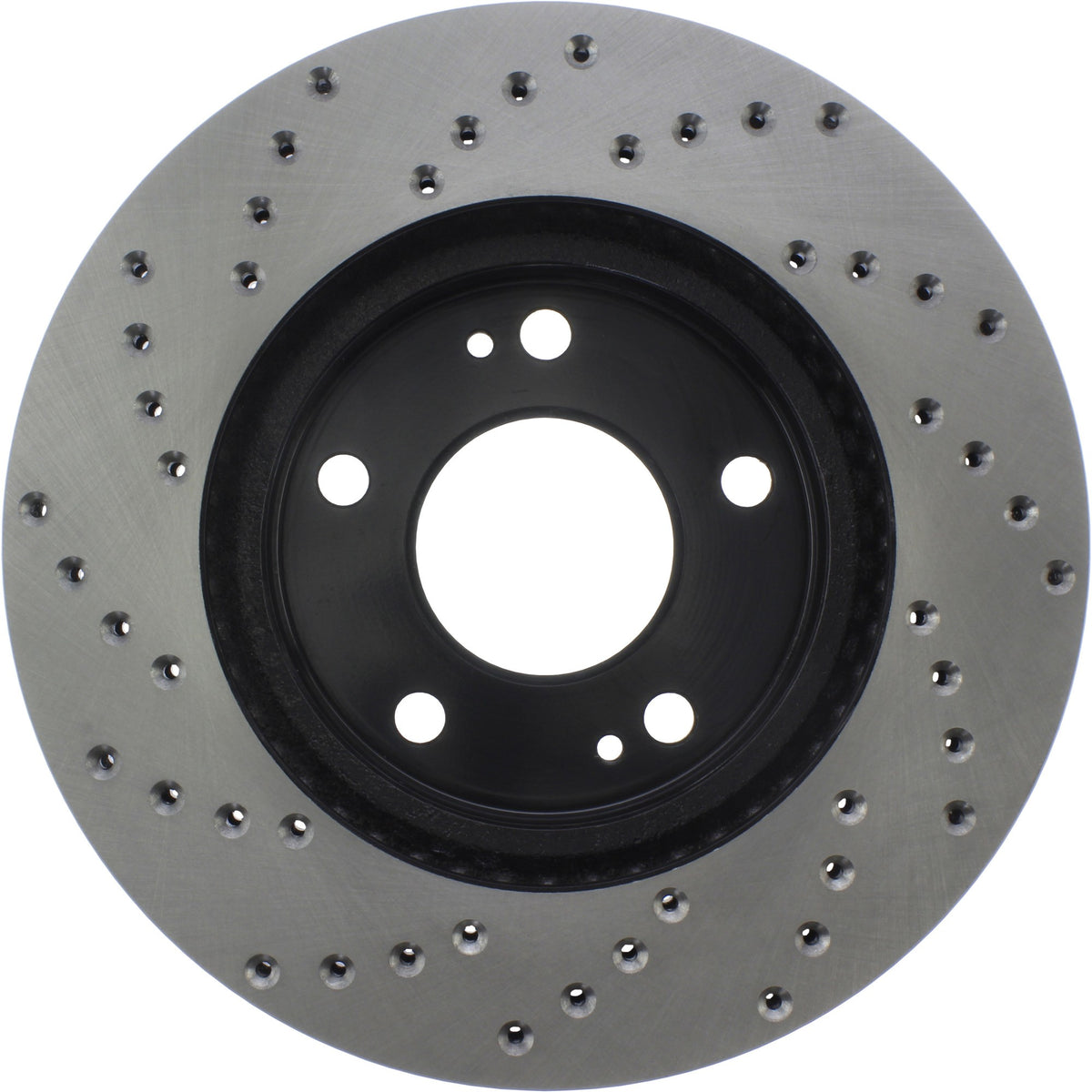 StopTech Sport Cross Drilled Brake Rotor; Front Left