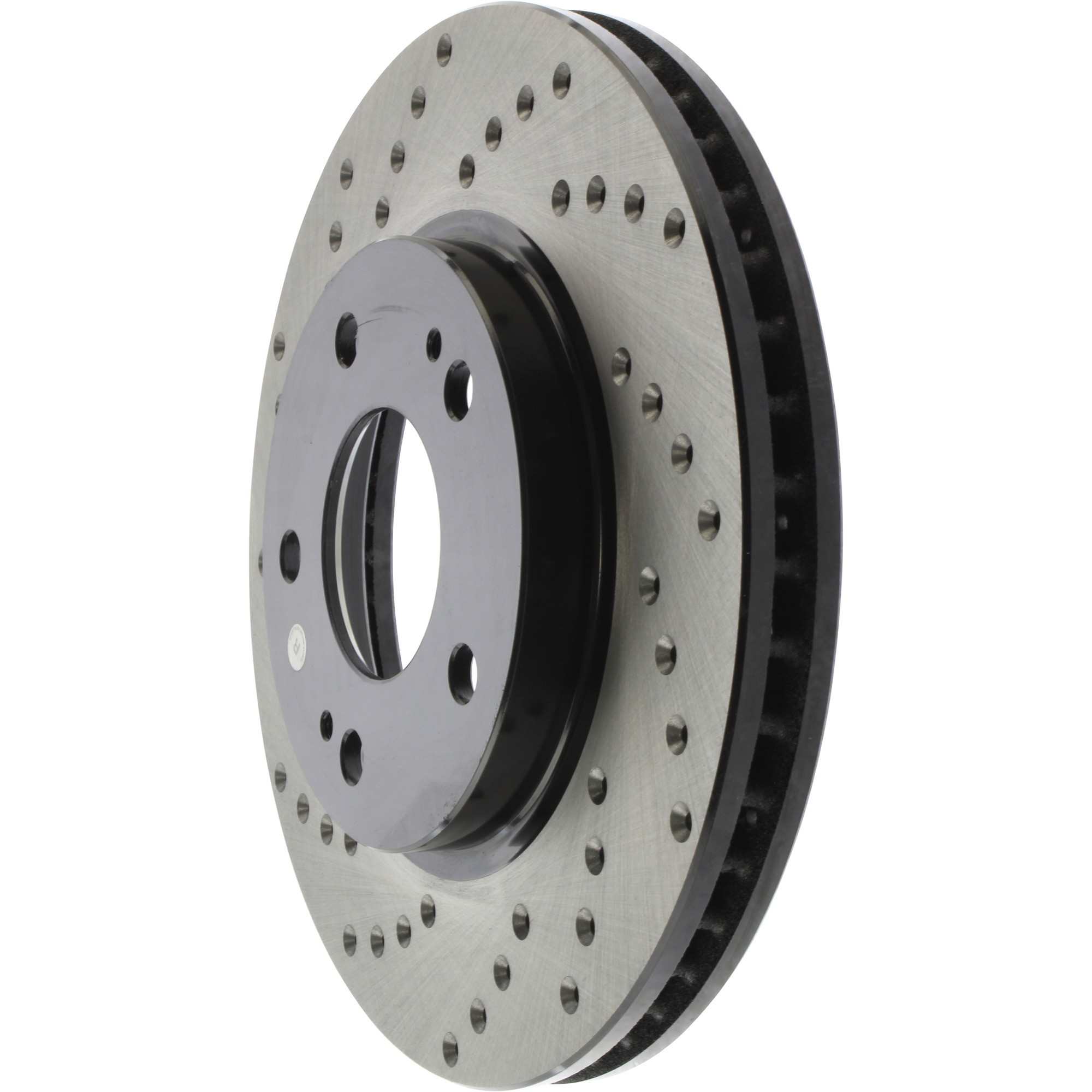StopTech Sport Cross Drilled Brake Rotor; Front Right