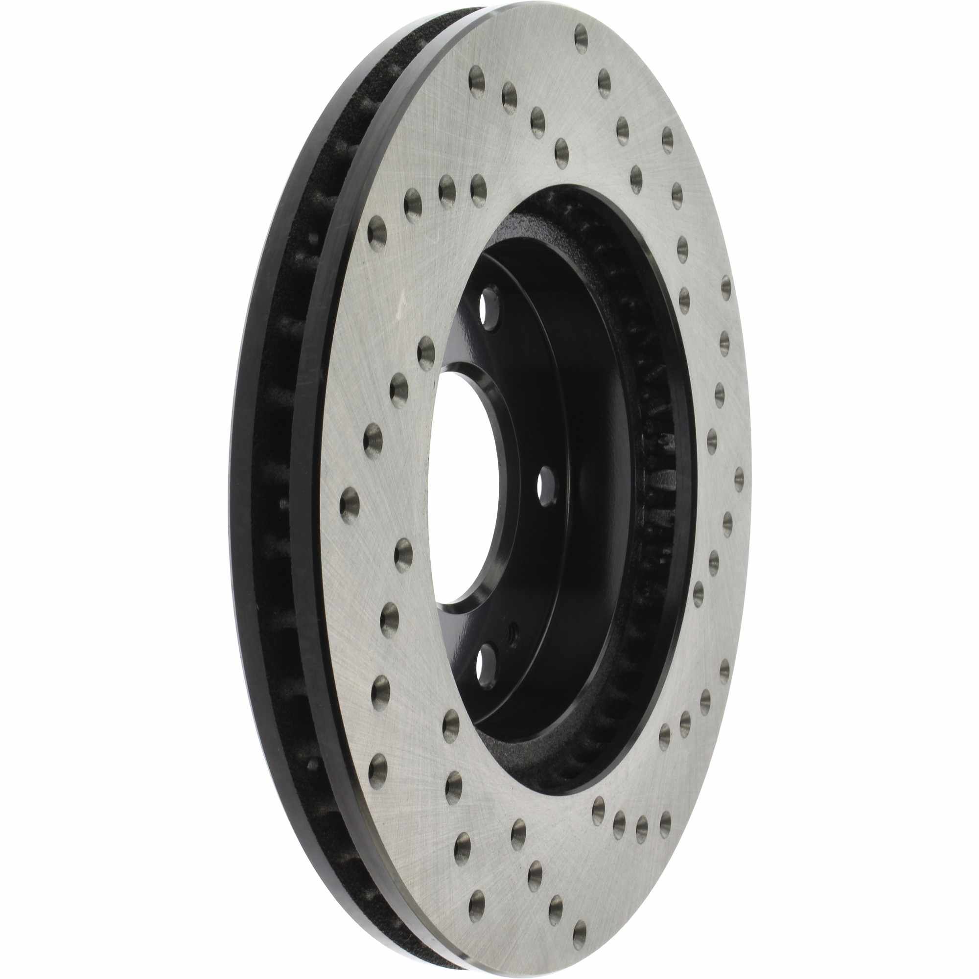 StopTech Sport Cross Drilled Brake Rotor; Front Right