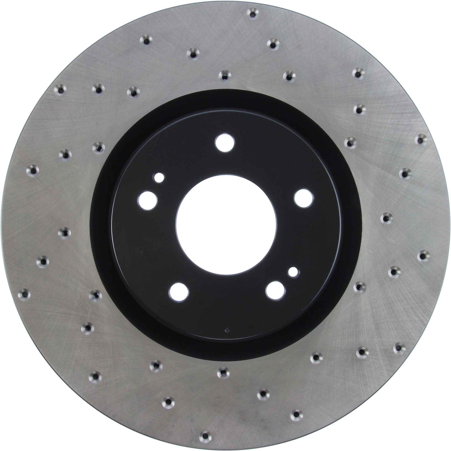 StopTech 03-06 Mitsubishi Lancer Evo AWD Drilled Left Front Rotor 128.46064L
