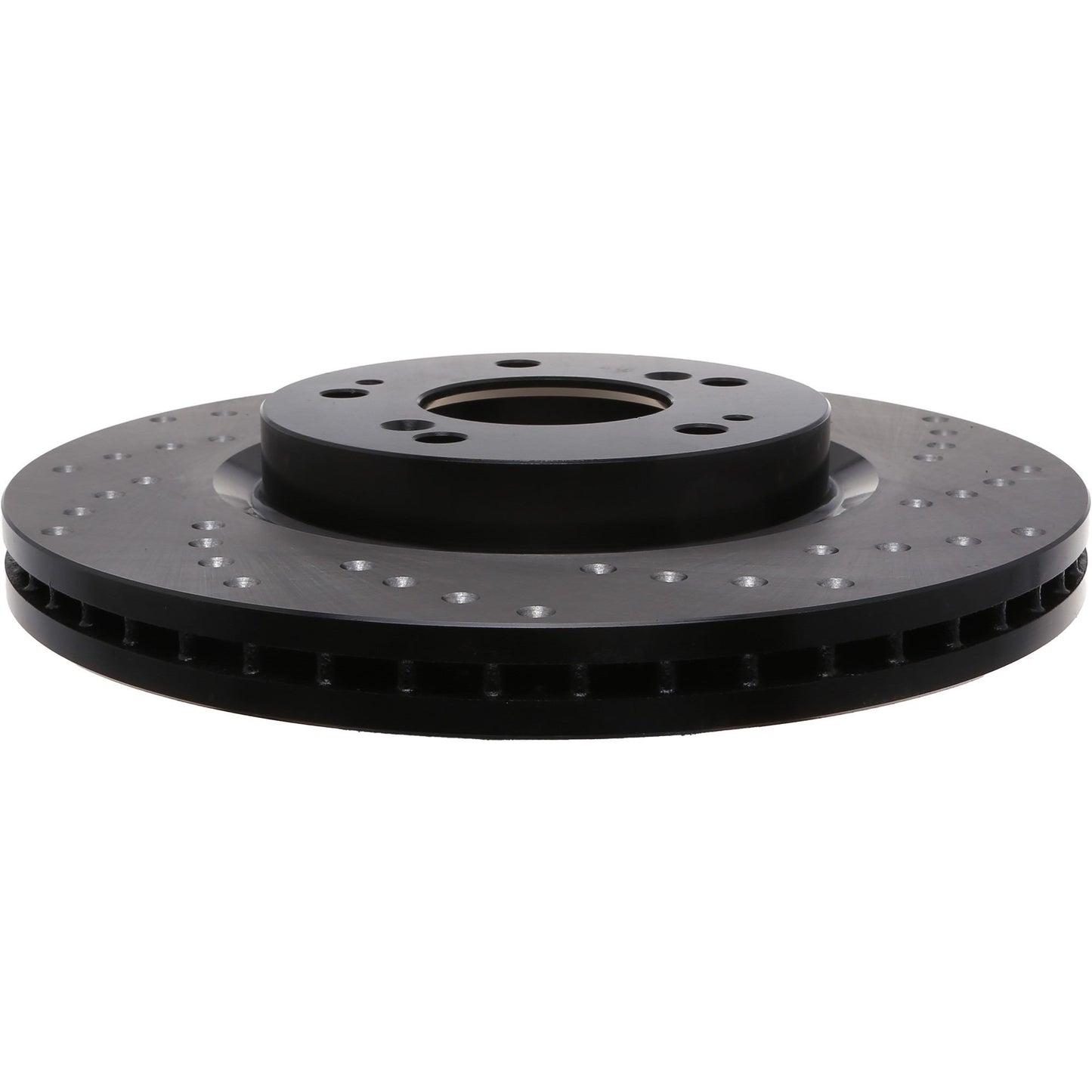 StopTech Sport Cross Drilled Brake Rotor; Front Left