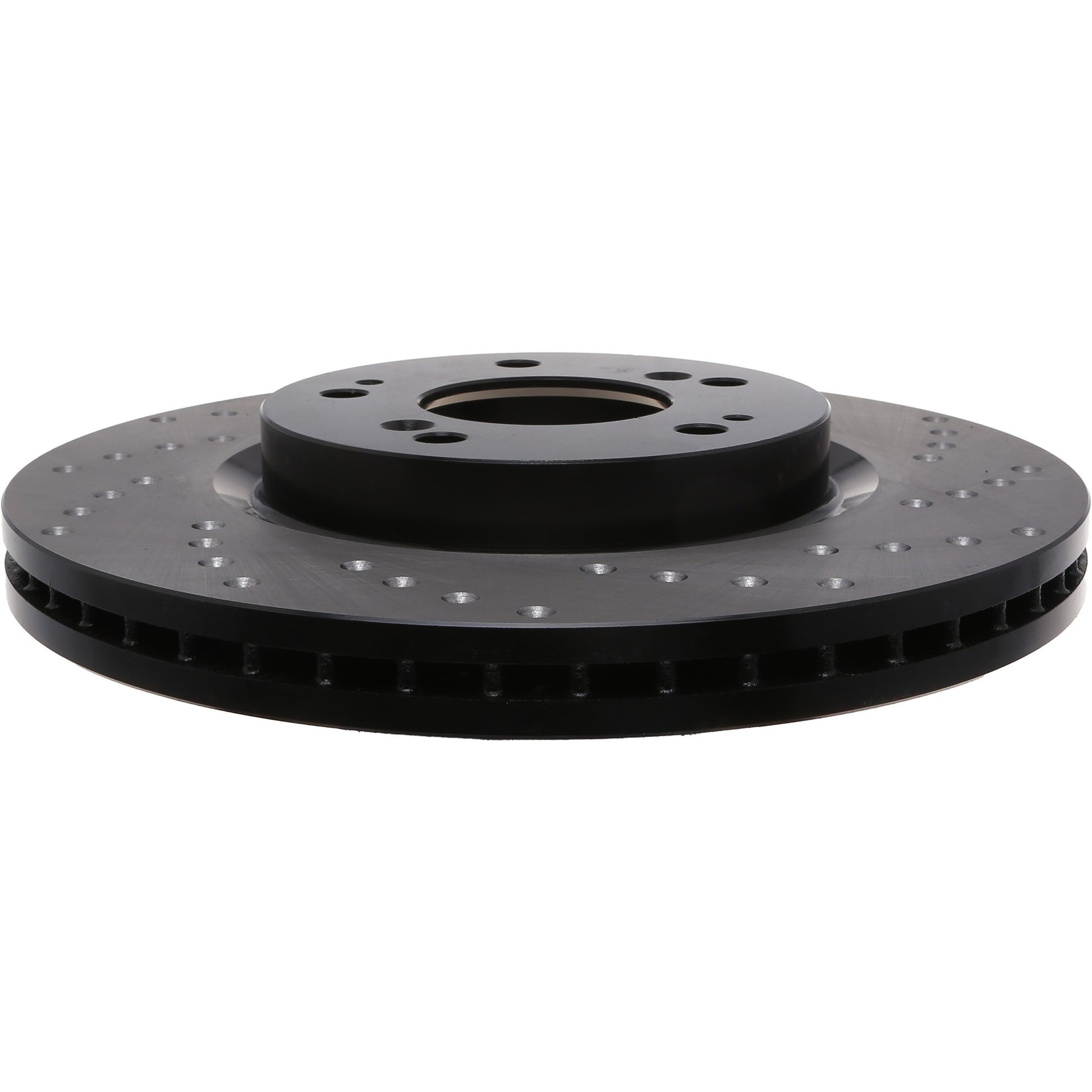 StopTech Sport Cross Drilled Brake Rotor; Front Left