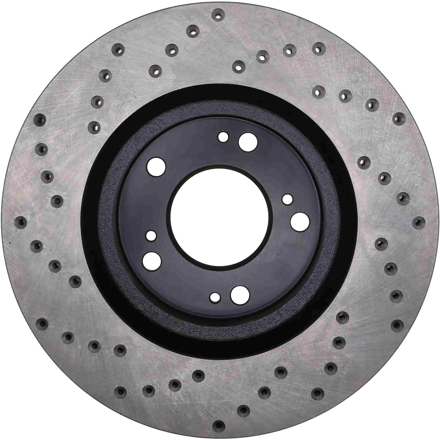 StopTech Sport Cross Drilled Brake Rotor; Front Left
