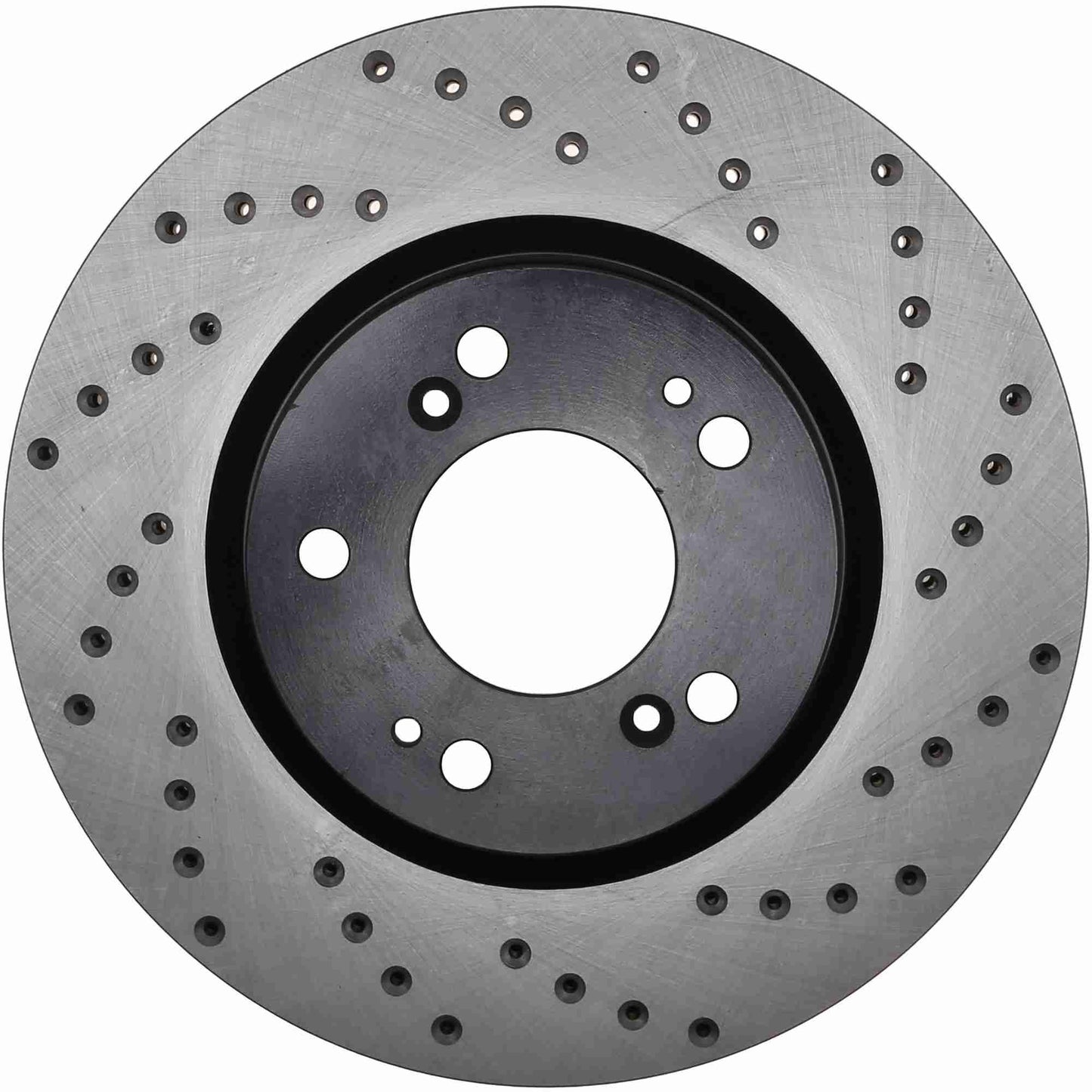 StopTech Sport Cross Drilled Brake Rotor; Front Left