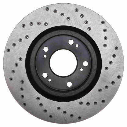 StopTech  Sport Cross Drilled Brake Rotor; Front Right