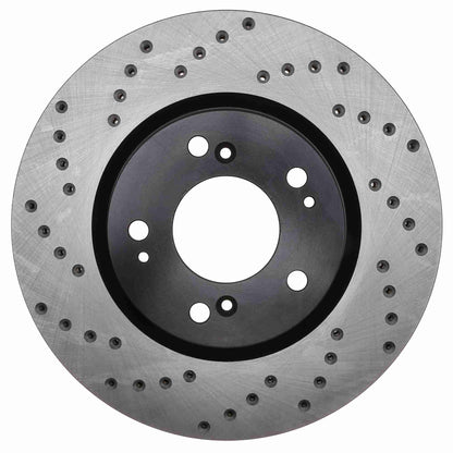 StopTech  Sport Cross Drilled Brake Rotor; Front Right