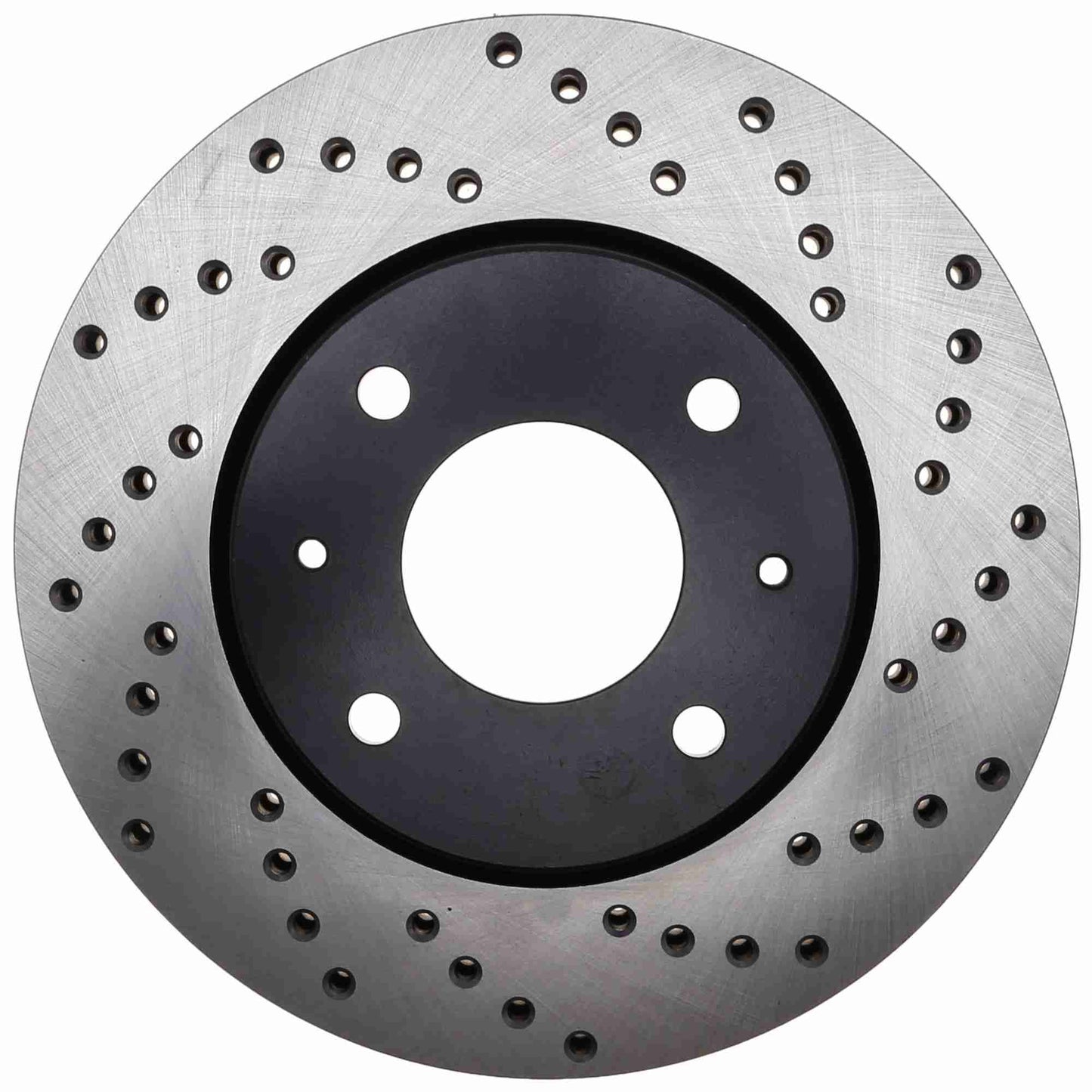 StopTech Sport Cross Drilled Brake Rotor; Front Left