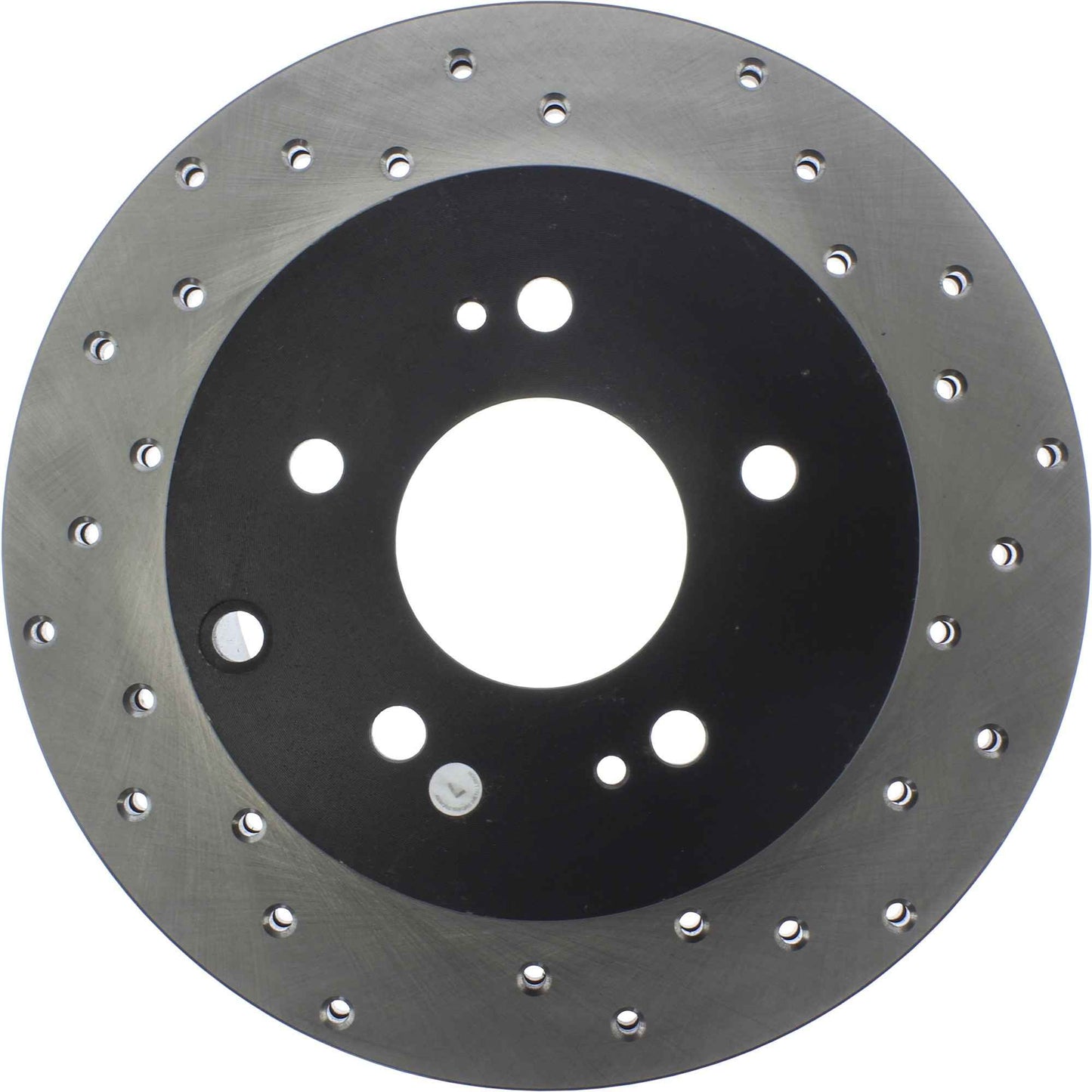 StopTech Sport Cross Drilled Brake Rotor; Rear Left