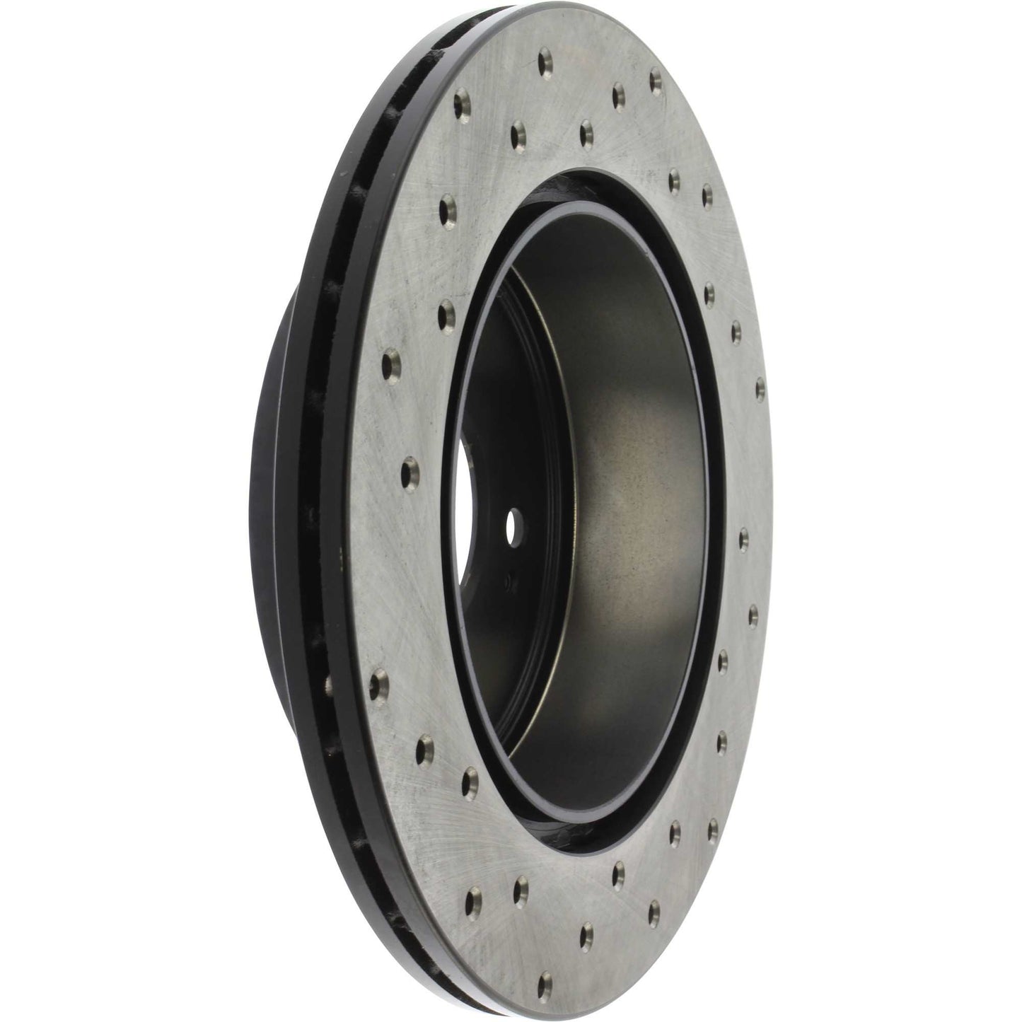 StopTech Sport Cross Drilled Brake Rotor; Rear Left