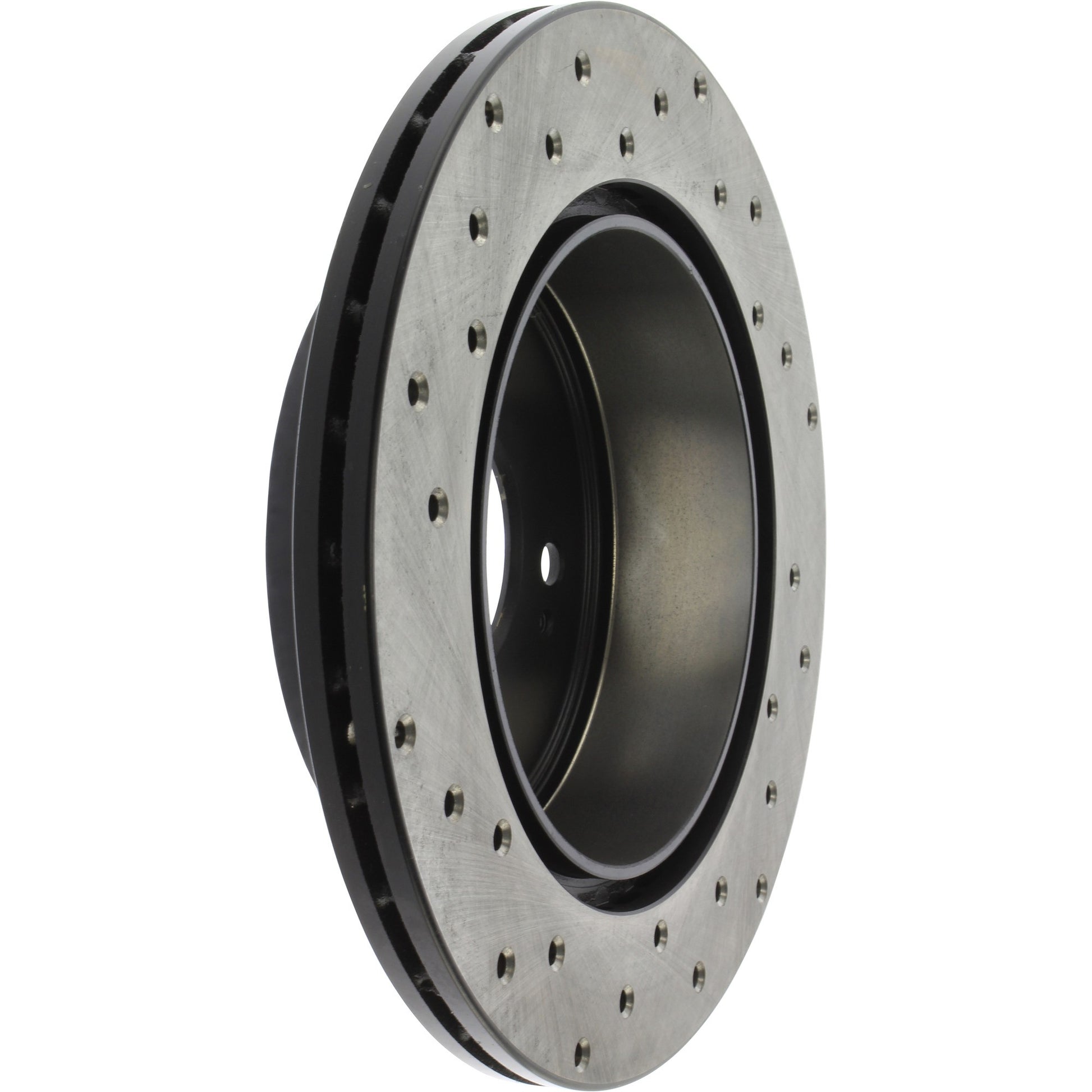 StopTech Sport Cross Drilled Brake Rotor; Rear Left